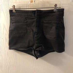 High rise black BDG shorts